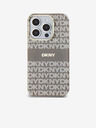 DKNY PC/TPU Repeat Pattern Tonal Stripe Magsafe Back Cover pentru iPhone 15 Pro bej DKNY