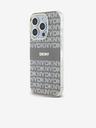 DKNY PC/TPU Repeat Pattern Tonal Stripe Magsafe Back Cover pentru iPhone 15 Pro bej DKNY