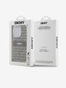 DKNY PC/TPU Repeat Pattern Tonal Stripe Magsafe Back Cover pentru iPhone 15 Pro bej DKNY