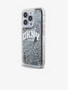 DKNY Liquid Glitter Arch Logo Back Cover pentru iPhone 15 Pro negru DKNY