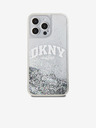 DKNY Liquid Glitter Arch Logo Back Cover pentru iPhone 15 Pro Max Transparent DKNY