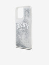 DKNY Liquid Glitter Arch Logo Back Cover pentru iPhone 15 Pro Max Transparent DKNY