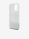 DKNY Liquid Glitter Arch Logo Back Cover pentru iPhone 15 Pro Max Transparent DKNY