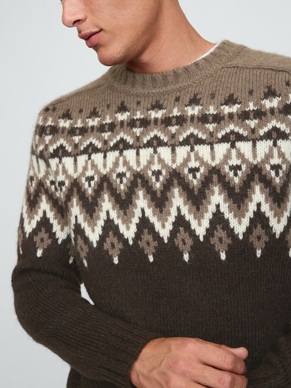 GAP Pulover cu amestec de lână Fair Isle GAP