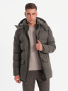 Ombre Clothing Jachetă parka lungă și călduroasă pentru bărbați cu lână Ombre Clothing