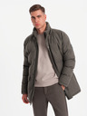 Ombre Clothing Jachetă parka lungă și călduroasă pentru bărbați cu lână Ombre Clothing