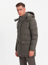 Ombre Clothing Jachetă parka lungă și călduroasă pentru bărbați cu lână Ombre Clothing