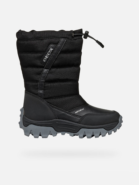 Geox Pantofi de iarnă negri pentru băieți Geox Himalaya ABX