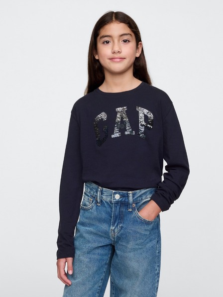 GAP Tricou logo cu paiete pentru copii GAP