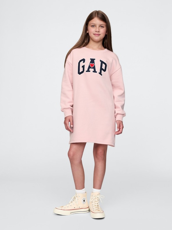 GAP Rochie hanorac oversize pentru copii cu logo GAP