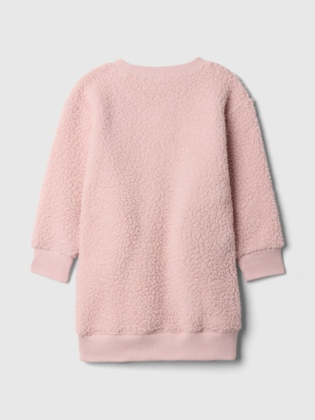 GAP Baby rochiță din sherpa cu logo GAP