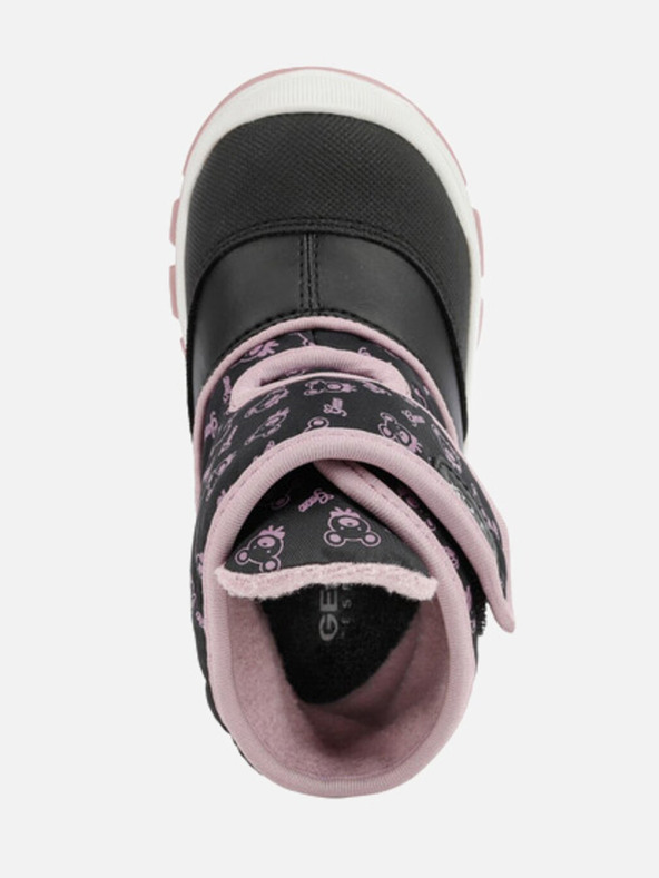 Geox Botine negre pentru fete Geox Flanfil ABX