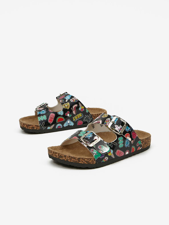 Lee Cooper Papuci negri cu model pentru fete Lee Cooper