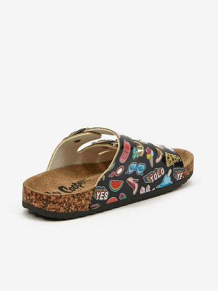 Lee Cooper Papuci negri cu model pentru fete Lee Cooper