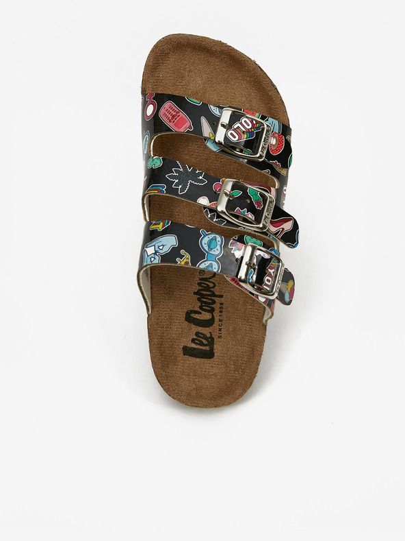 Lee Cooper Papuci negri cu model pentru fete Lee Cooper