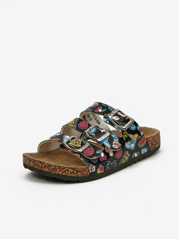 Lee Cooper Papuci negri cu model pentru fete Lee Cooper