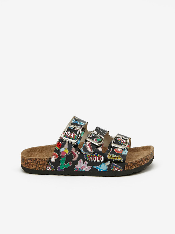 Lee Cooper Papuci negri cu model pentru fete Lee Cooper