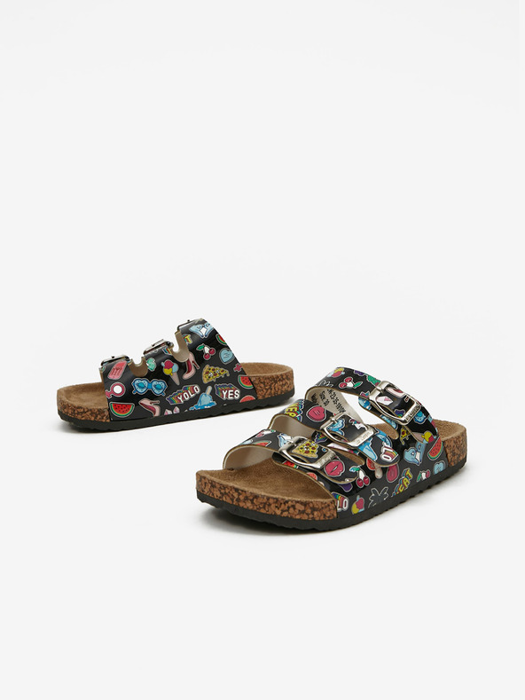 Lee Cooper Papuci negri cu model pentru fete Lee Cooper