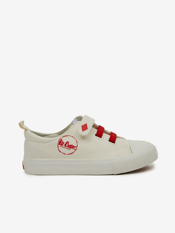 Lee Cooper Adidași pentru copii roșii și crem Lee Cooper