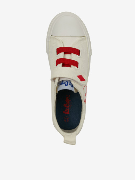 Lee Cooper Adidași pentru copii roșii și crem Lee Cooper