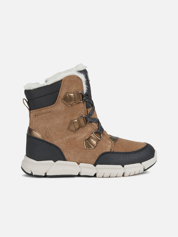 Geox Botine maro deschis pentru fete Geox Flexyper AB