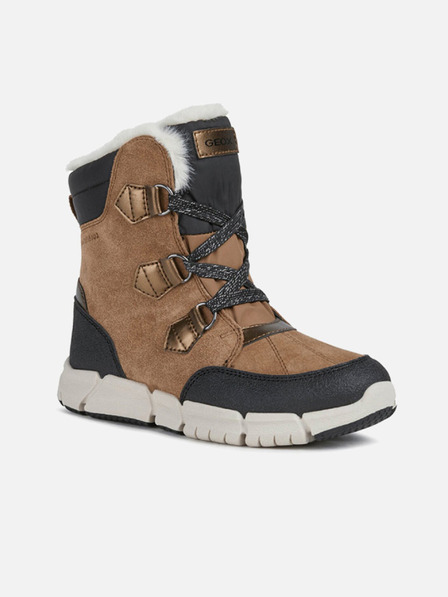 Geox Botine maro deschis pentru fete Geox Flexyper AB