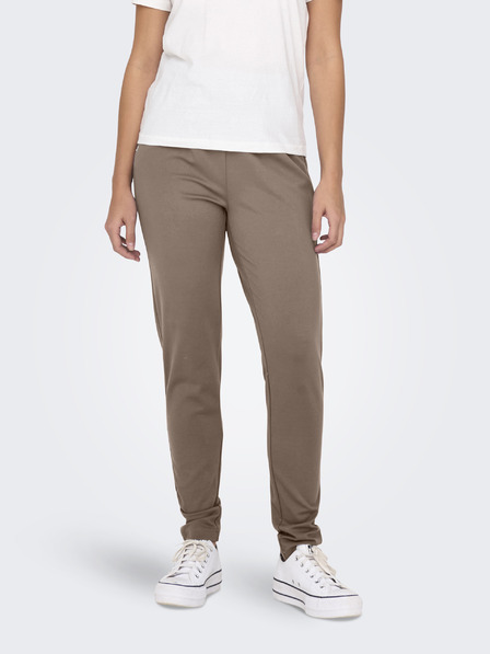 ONLY Pantaloni maro pentru femei ONLY Poptrash