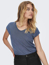 ONLY Tricou albastru de femei ONLY Silvery