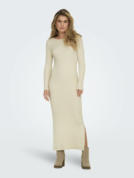 ONLY Rochie pulover bej pentru femei ONLY Katia