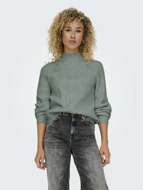 ONLY Pulover pentru femei verde deschis ONLY Katia