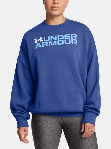 Under Armour Under Armour Rival Fleece WordmarkOS Crew-BLU, pentru femei