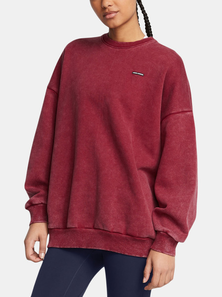 Under Armour Tricou pentru femei Under Armour UA Icon HWT Flc OS Crew-RED