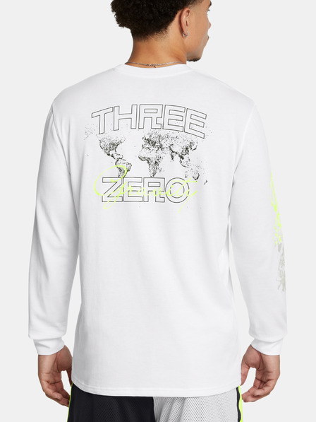Under Armour Tricou Under Armour Curry HW Verbiage LS Tee-WHT pentru bărbați
