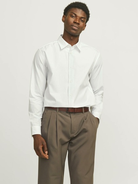 Jack & Jones Cămașă albă Jack & Jones Bushwick pentru bărbați