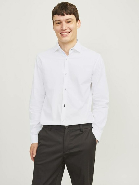 Jack & Jones Cămașă albă Jack & Jones pentru bărbați