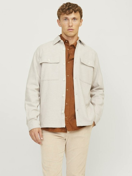 Jack & Jones Jack & Jones Raymond jachetă de cămașă ușoară bej pentru bărbați