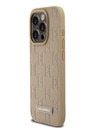 Karl Lagerfeld PU piele Monogramă Metal Logo MagSafe Back Cover pentru iPhone 14 Pro Max Bej Karl Lagerfeld