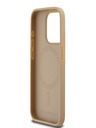Karl Lagerfeld PU piele Monogramă Metal Logo MagSafe Back Cover pentru iPhone 14 Pro Max Bej Karl Lagerfeld