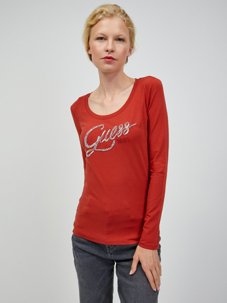 Guess Tricou cu mânecă lungă pentru femei Brick Guess Bryanna