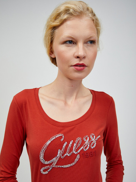 Guess Tricou cu mânecă lungă pentru femei Brick Guess Bryanna