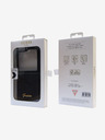 Guess Guess PC/TPU Glitter Flakes Metal Logo Back Cover pentru Samsung Galaxy Z Flip 5 Negru