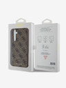 Guess Guess 4G Charm Back Cover pentru Samsung Galaxy A55 maro