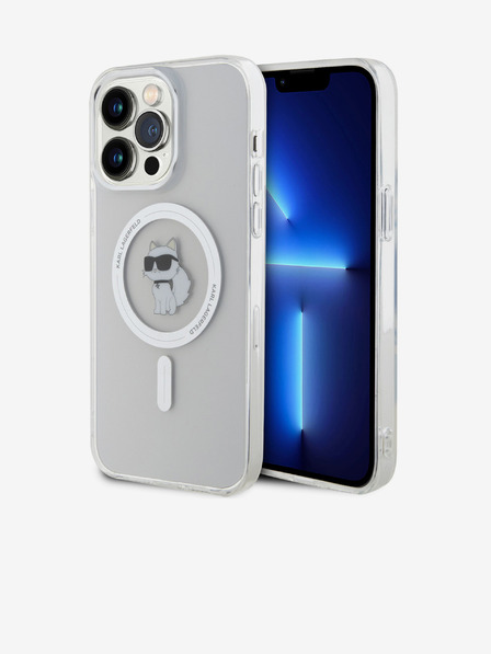 Karl Lagerfeld Karl Lagerfeld IML Choupette MagSafe Back Cover pentru iPhone 15 Pro Max Transparent