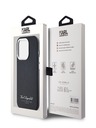 Karl Lagerfeld Copertă spate Grained PU Hotel RSG pentru iPhone 14 Pro negru Karl Lagerfeld