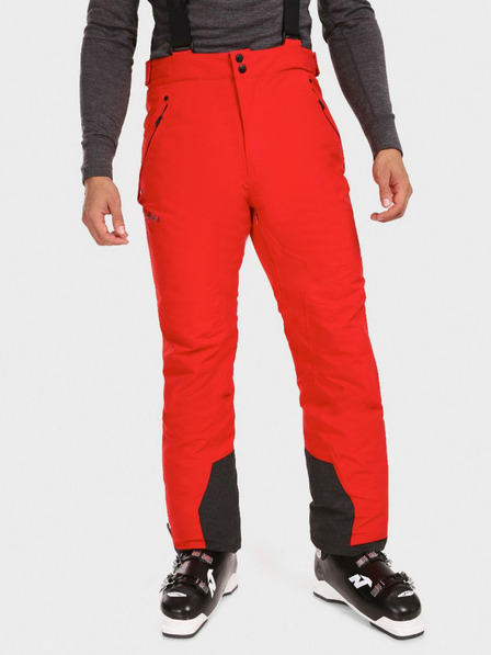 Kilpi Pantaloni de schi roșii pentru bărbați Kilpi METHONE