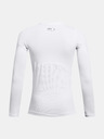 Under Armour Tricou pentru băieți Under Armour UA CG Armour LS-WHT