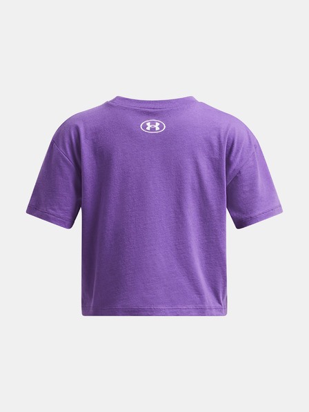 Under Armour Tricou pentru fete Under Armour UA CROP SPORTSTYLE LOGO SS-PPL