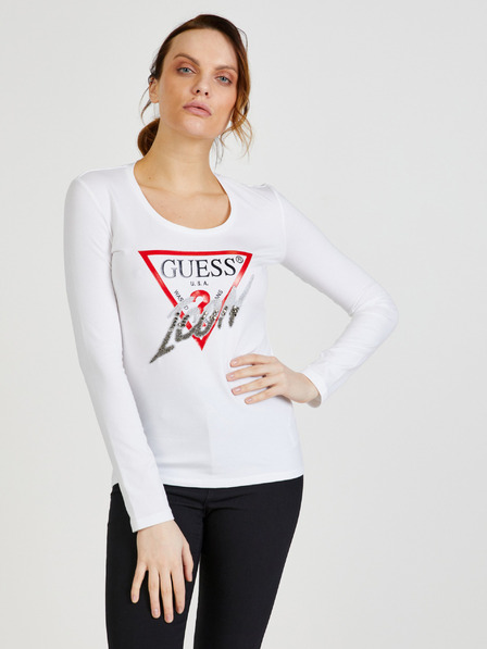 Guess Cămașă albă Guess Icon pentru femei