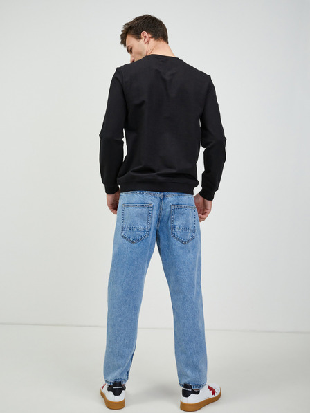 Guess Tricou negru Guess Audley pentru bărbați