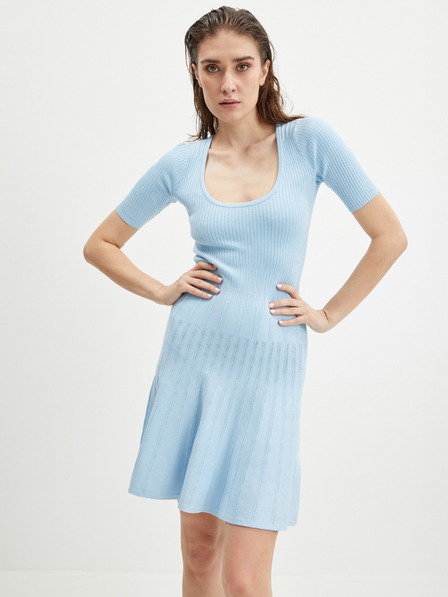 Guess Rochie Guess Amelia albastru deschis pentru femei
